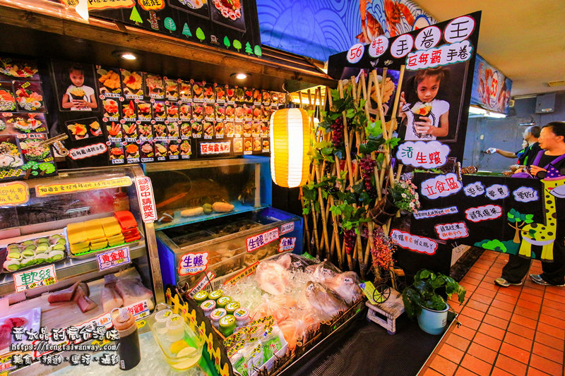 竹圍漁港56號許記生魚片【大園美食】｜隱藏於竹圍直銷中心內的超人氣浮誇立吞日式料理